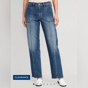 NWT Old Navy High-Waisted OG Loose Utility Jeans for Women - 12